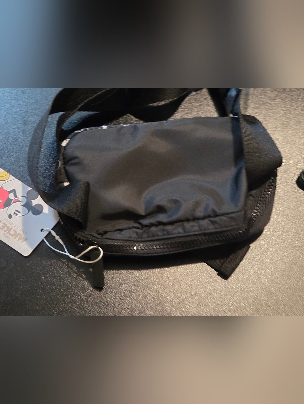 Disney Mickey Black and White Fanny Pack - Picture 2 of 4